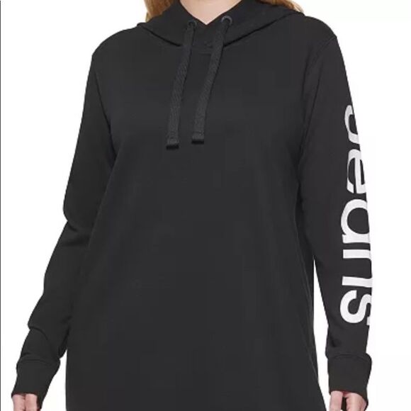 Calvin Klein Jeans Tops - Trendy Small Size Calvin Klein Logo Hoodie Dress